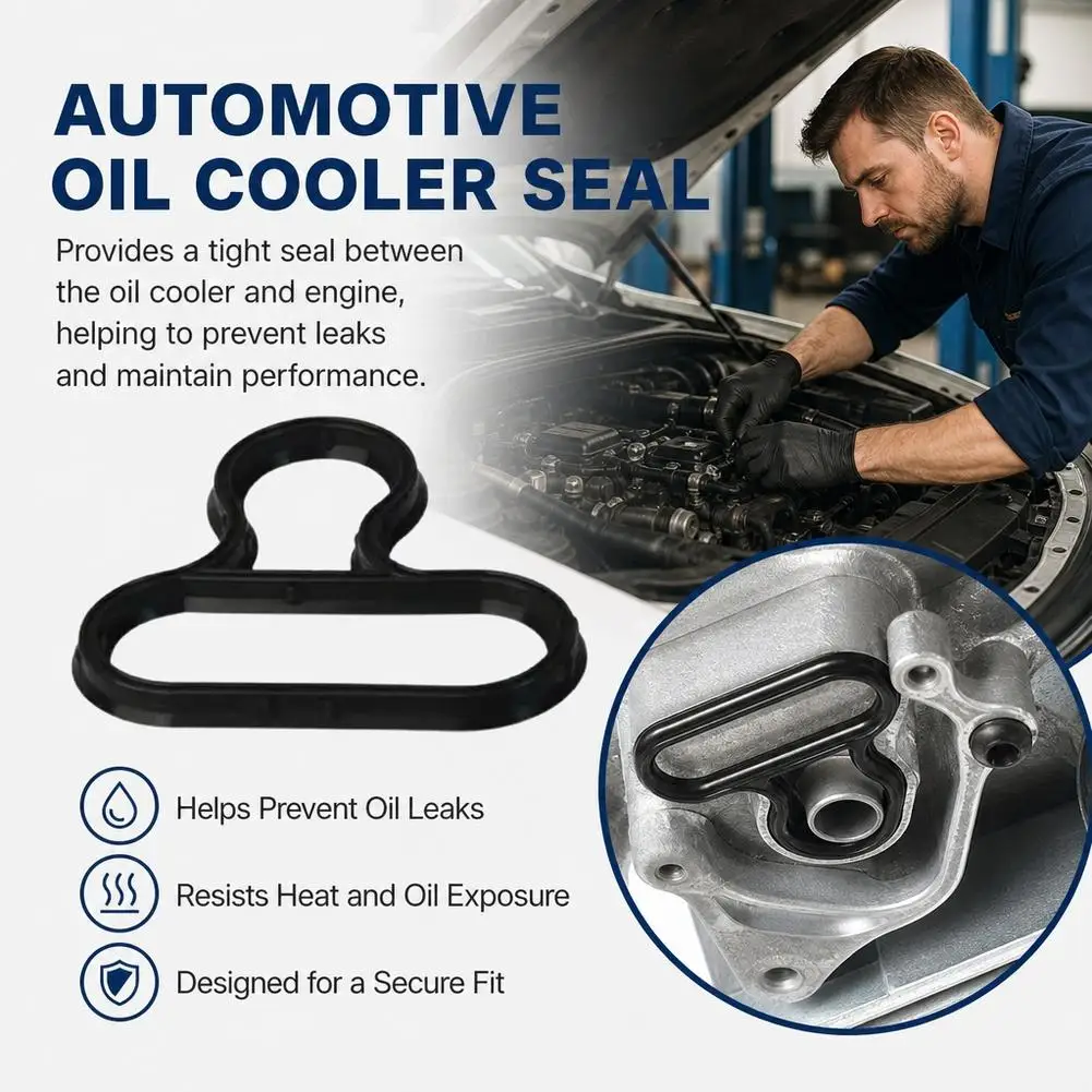 Car Oil Cooler Gasket For BMW Engine Alternator Bracket Gasket Seal Replacement  Heat Oil Resistant Prevent Oil Leak