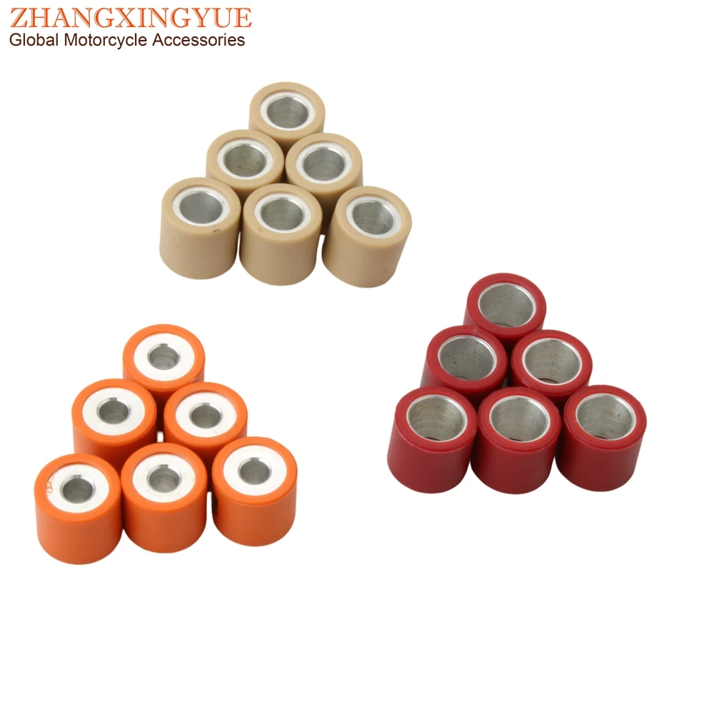 6PC wariator rolki wagi 19x17mm 5g 7g 9g dla Piaggio 125 150 Fly Hexagon Gtx Liberty Mp3 Typhoon X8 X9 Zip 125cc 150cc