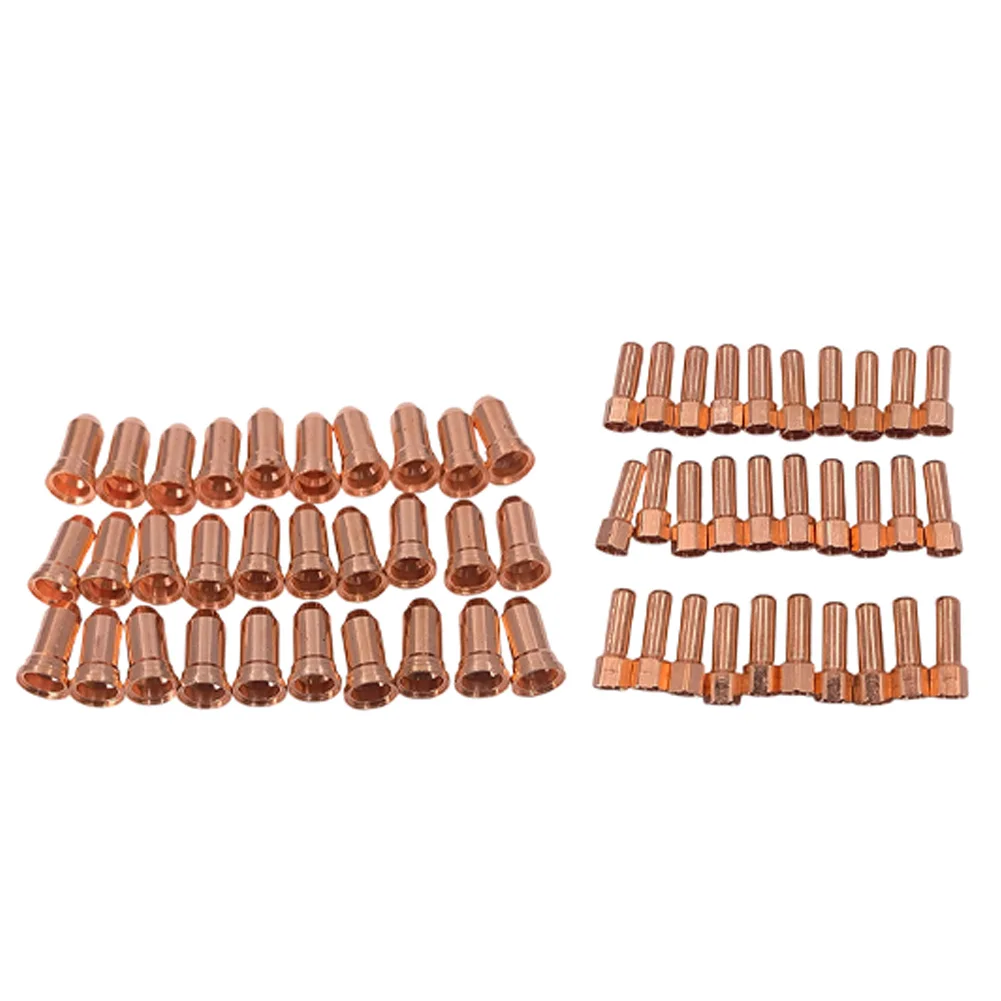 for plasma Cutting Electrode 52556 Nozzle 51248 Set 60pcs Copper for PT100 iPT100 for torch Industrial Metal Processing and