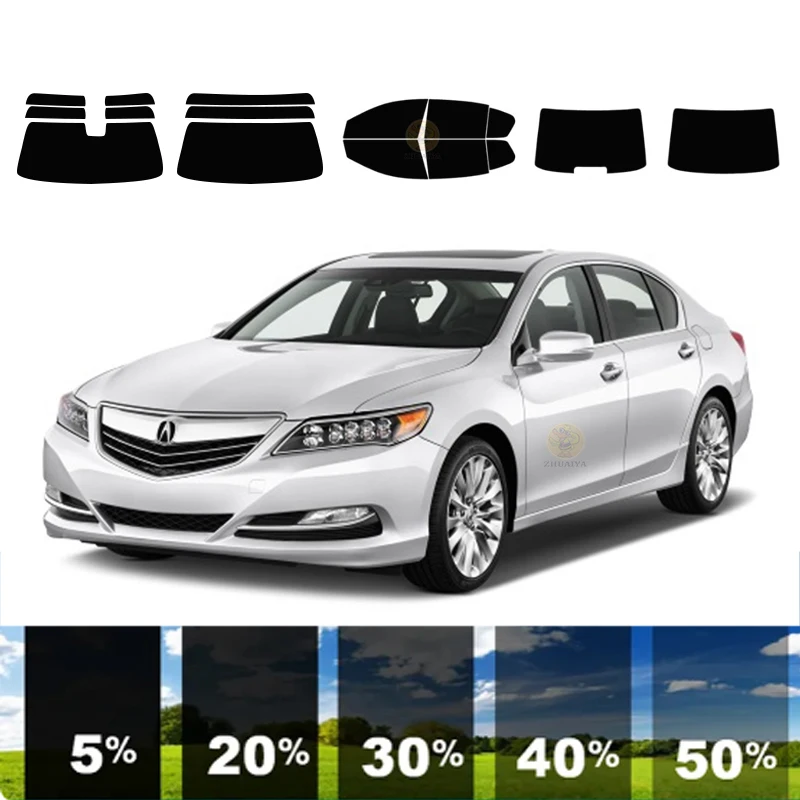 

precut Removable Window Tint Film For Car 100% UVR 5%-70%VLT Heat Insulation Carbon ﻿For ACURA RLX 4 DR SEDAN 2014-2020