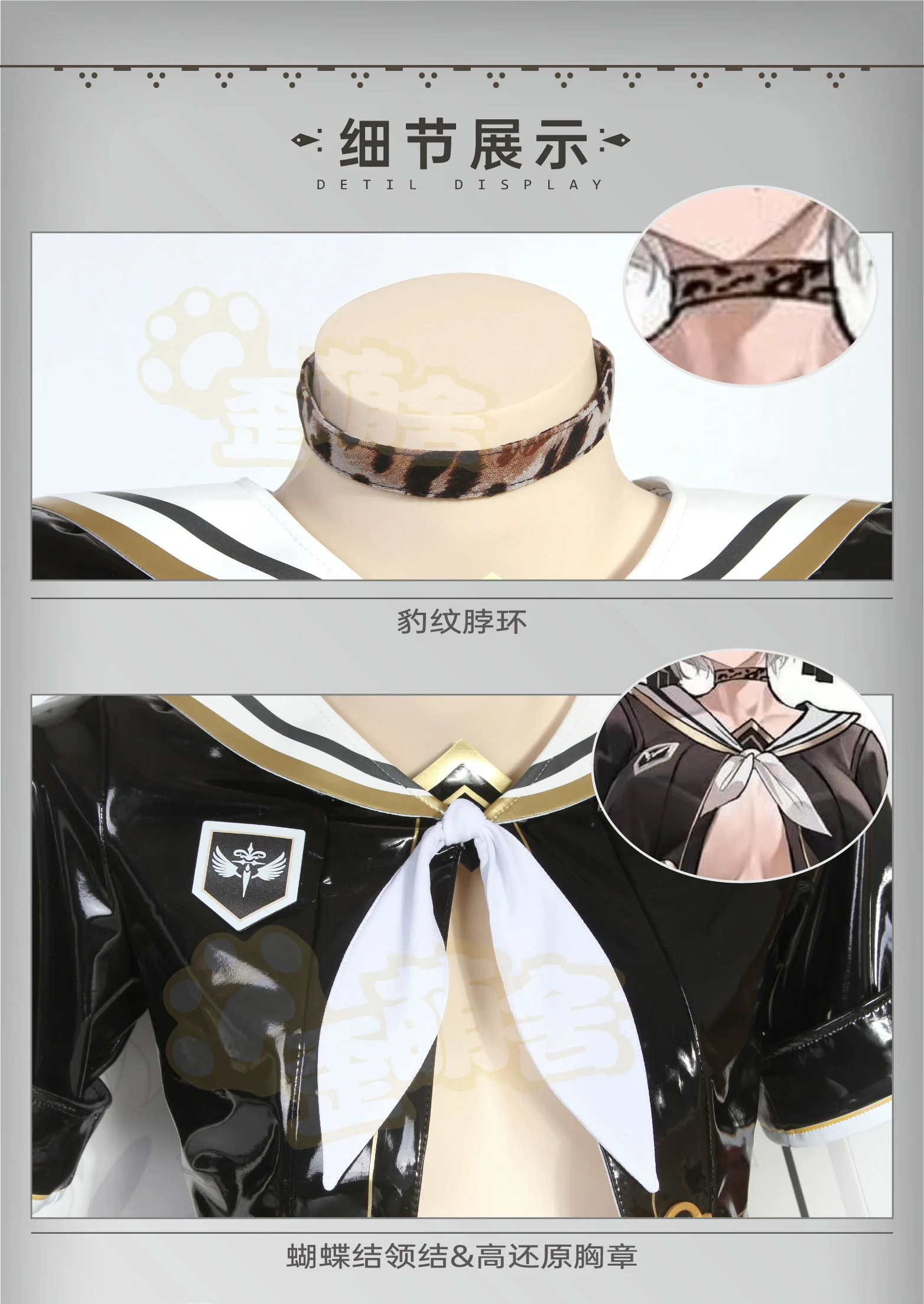 Irelia H Store NieR:Automata Type B 2B Cosplay Costume 2B fanart Game Anime sailor School Uniform blouse skirt sexy briefs image 3