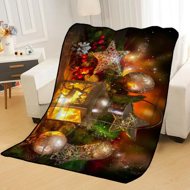 

New Arrival Christmas Blankets Printing Soft Nap Blanket On Home/Sofa/Office Portable Travel Cover Blanket