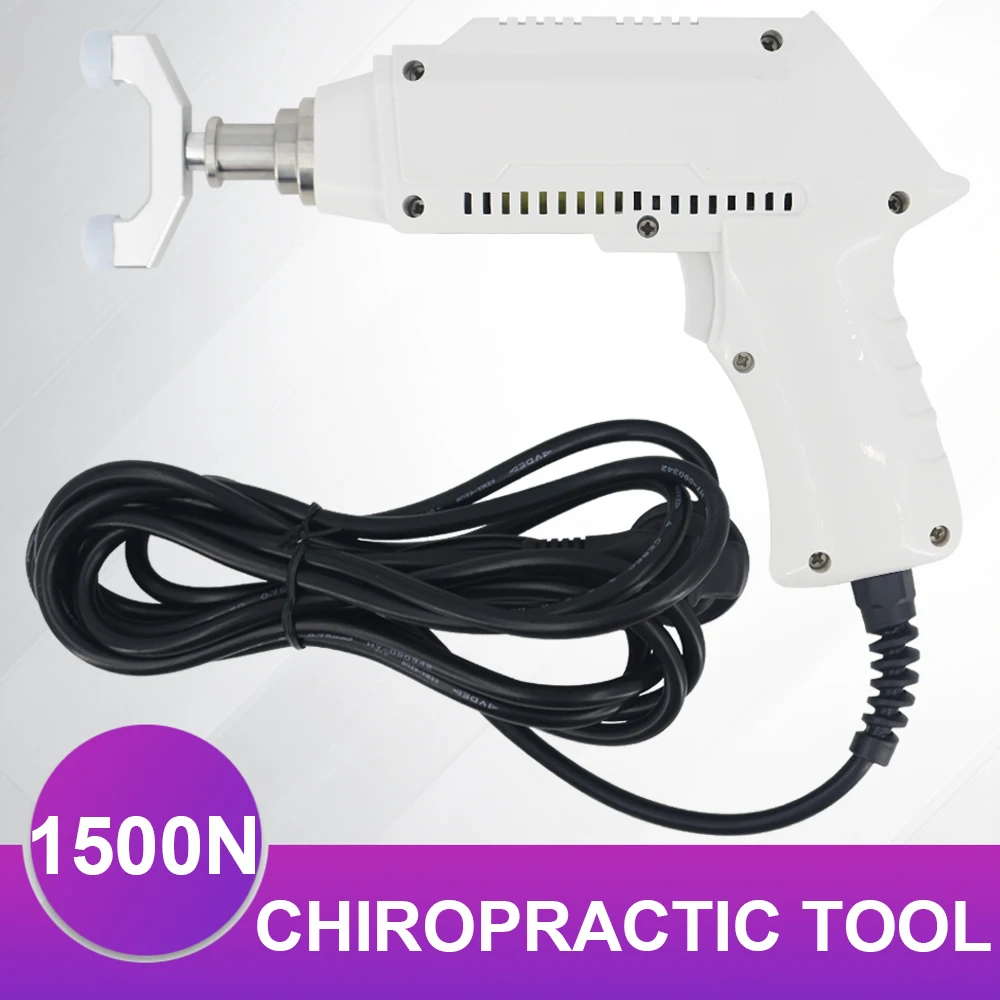 Electric Correction Gun Portable Spinal Adjustable Instrument Impulse Spine Cervical 1500N Massager Chiropractic Adjusting Tools