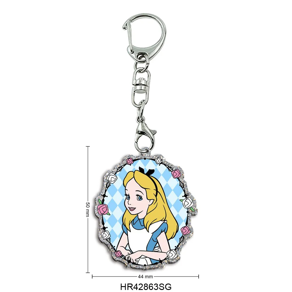 ديزني الأميرة Encanto اللون بريق سلسلة مفاتيح مصنوعة من الأكريليك DIY بها بنفسك الحرف الأطفال حفلة عطلة مجوهرات حقيبة الديكور