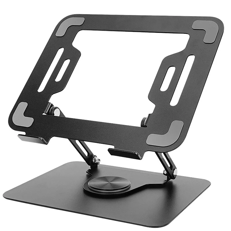 360 Degree Rotating Carbon Steel Laptop Stand Desktop Heightening Cooling Computer Stand Multifunctional Computer Holder