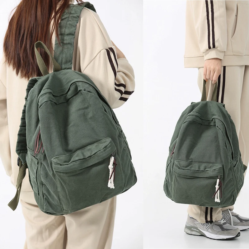

Canvas Backpack for Women Grunge Hippie Cute Boho School Backpack Casual Y2K Aesthetic Backpack Mochilas escolares de lona macia