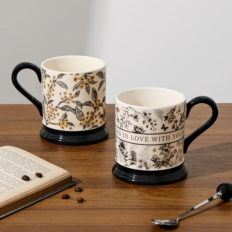 

Retro Ceramic Mug, Niche Design Sense, Drinking Cup, Office Coffee Cup, Advanced Sense, Gift-giving Classical Cup Coffee Mug