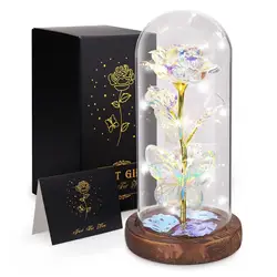 Light Up Artificial Rose Flowers for Women, Butterfly Decor Gifts, Birthday Gifts, Mom, Grandma, Girlfriend, Wife, Sister