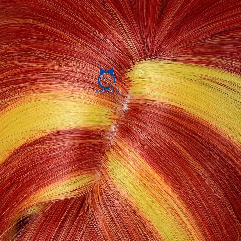 Puesta de sol Shimmer Hot Cosplay naranja rojo amarillo peluca rizada para Comic Con fiesta Anime My Little Pony pelo sintético resistente al calor