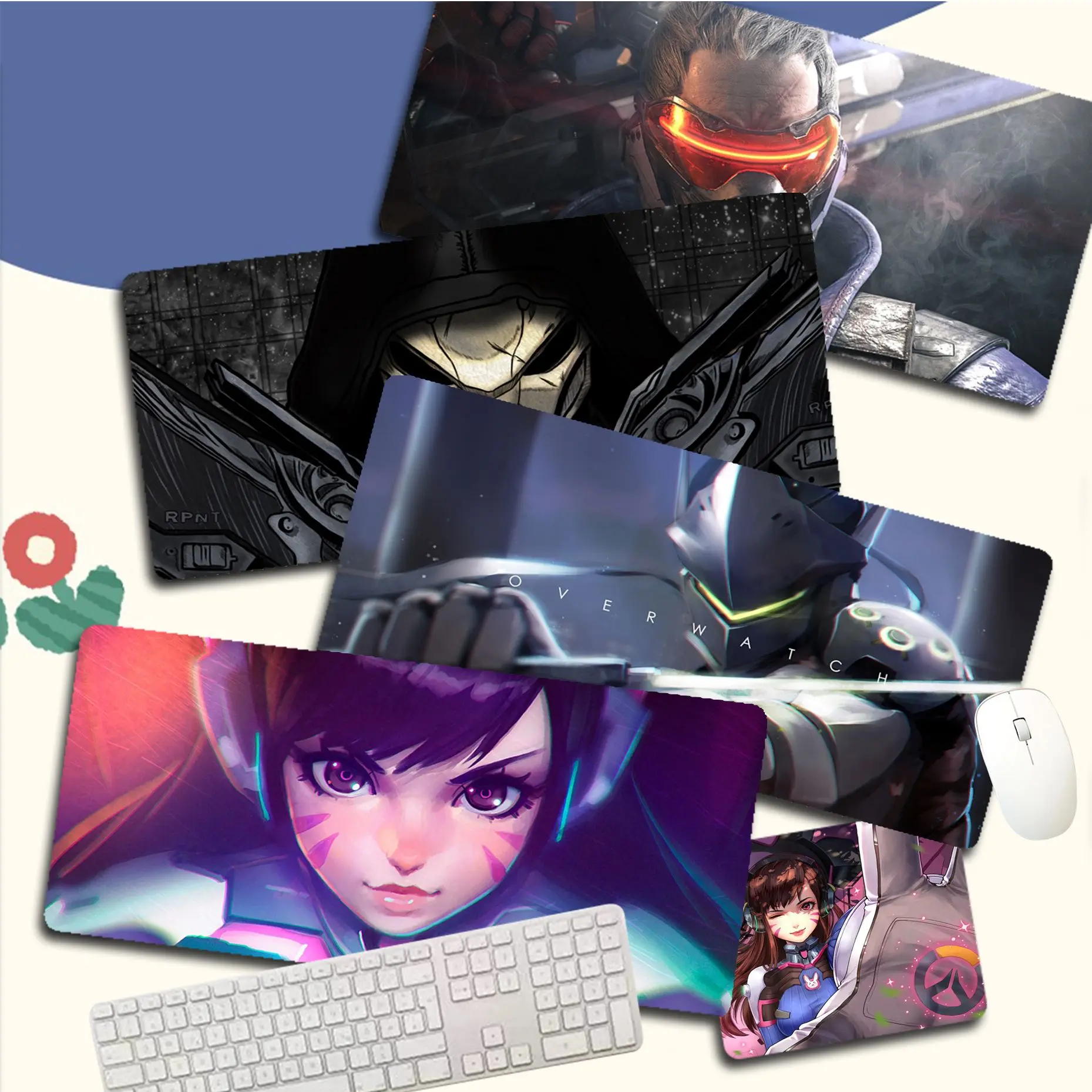 

MINISO Overwatch Mousepad Beautiful Durable Rubber Mouse Mat Pad Size for CSGO Game Player Desktop PC Computer Laptop