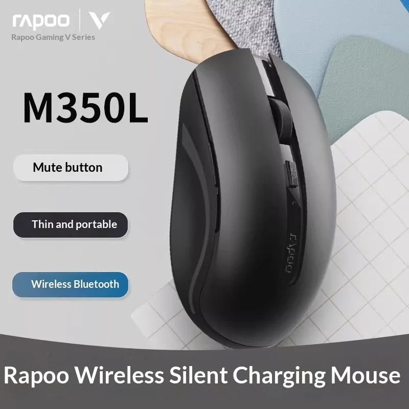 Rapoo M350L Mouse Three Modes Low Power Chip PixArt PAW3220 Optical Sensor Wireless Mouse Low Delay 69g Light Weight Mute Mouse