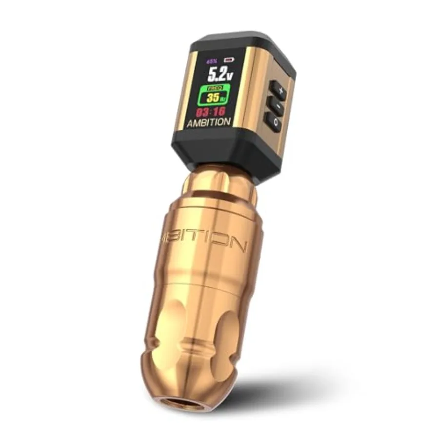 

Беспроводная роторная тату-машинка с блоком питания Korall 2200 мАч, прямой привод, бесщеточный мотор, кабель RCA для тату-мастеров