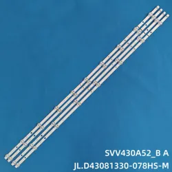LED Backlight Strip(4)For  TX-43GX555 TX-43GX555B 43T6863DB TX-43FX550B 43FX550E 43FX551B TX-43GX555E TX-43FS350E