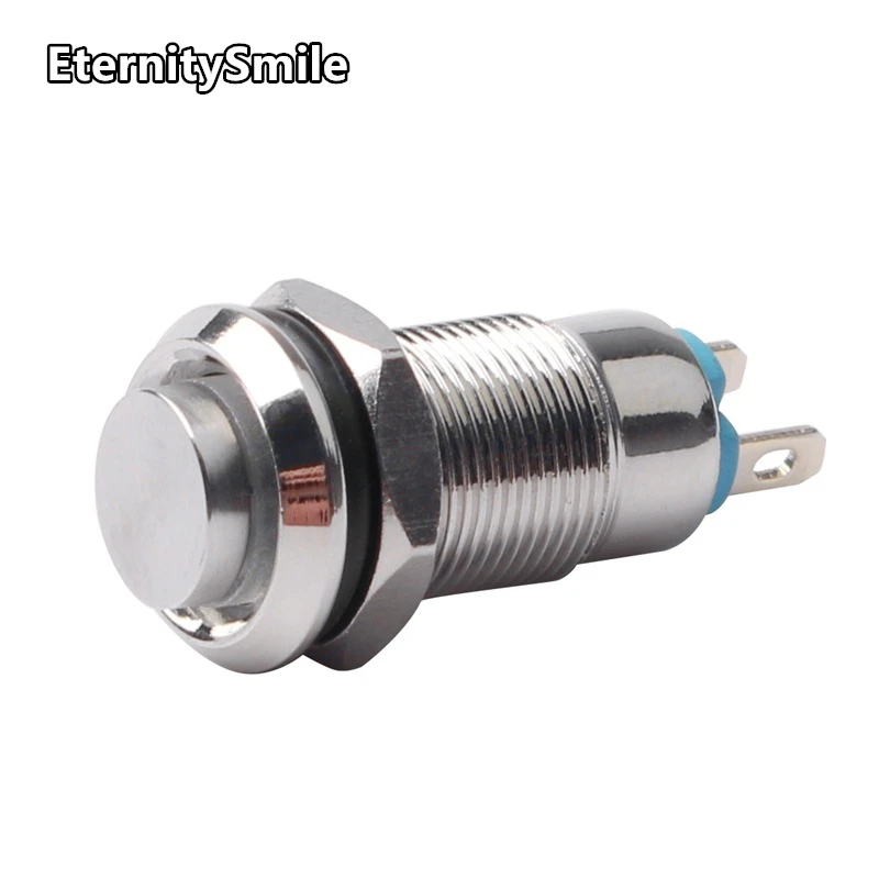8mm metal anti-vandal momentary latching custom push button metal switch 2Pin 4Pin