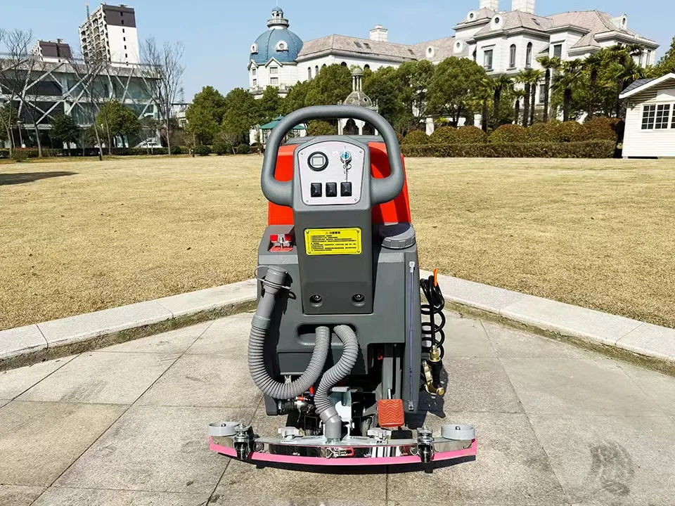 Экологически чистый аккумуляторный ручной скребок для пола, промышленная стиральная машина, скруббер для чистки пола