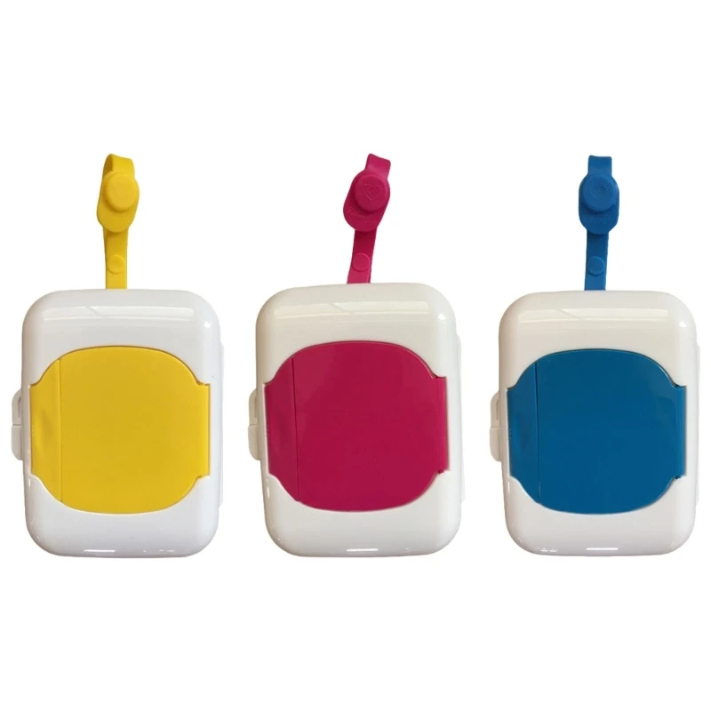 Boîte distributrice lingettes humides pour bébé, boîte distributrice lingettes humides portables pour bébé, rechargeable