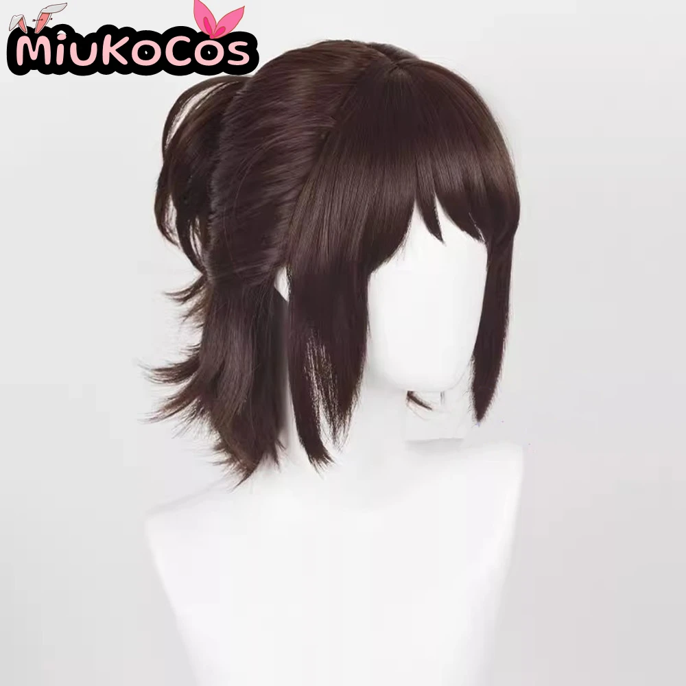 EN STOCK Hange Zoe Cosplay peluca MiukoCosplay Anime ataque a los Titanes Cosplay pelo de Color marrón