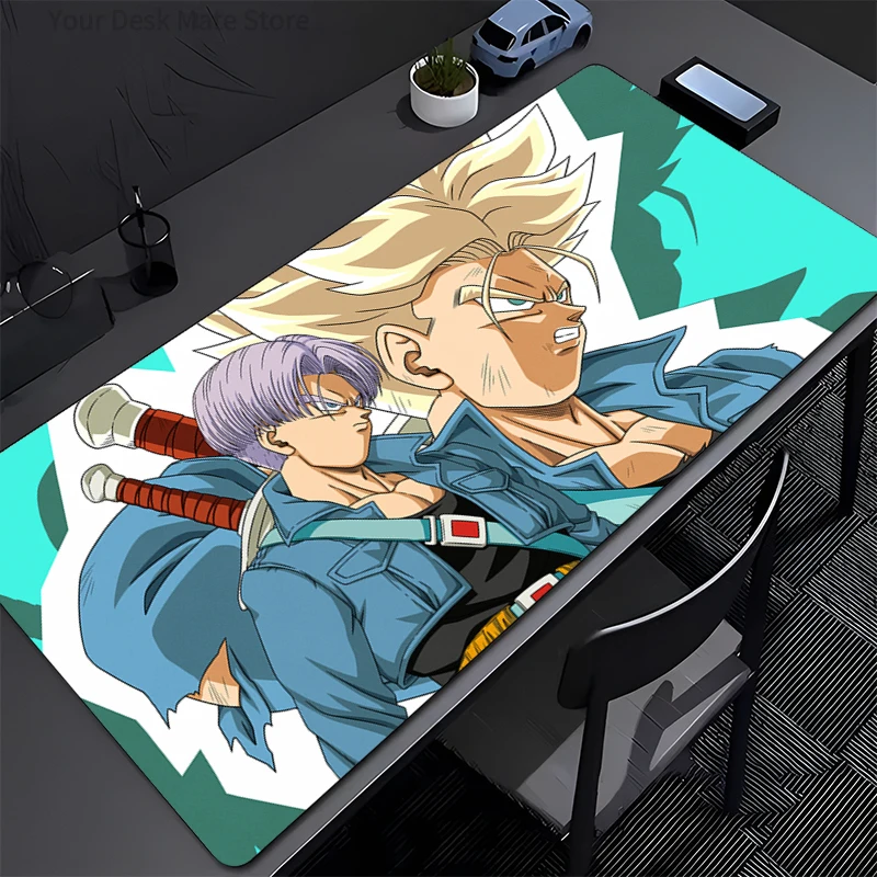 Dragon Ball Trunks Mouse Pad Big Computer Office Game Table Mats Rubber Non-Slip Gaming Keyboard Coaster Long Desk Pads Mousepad