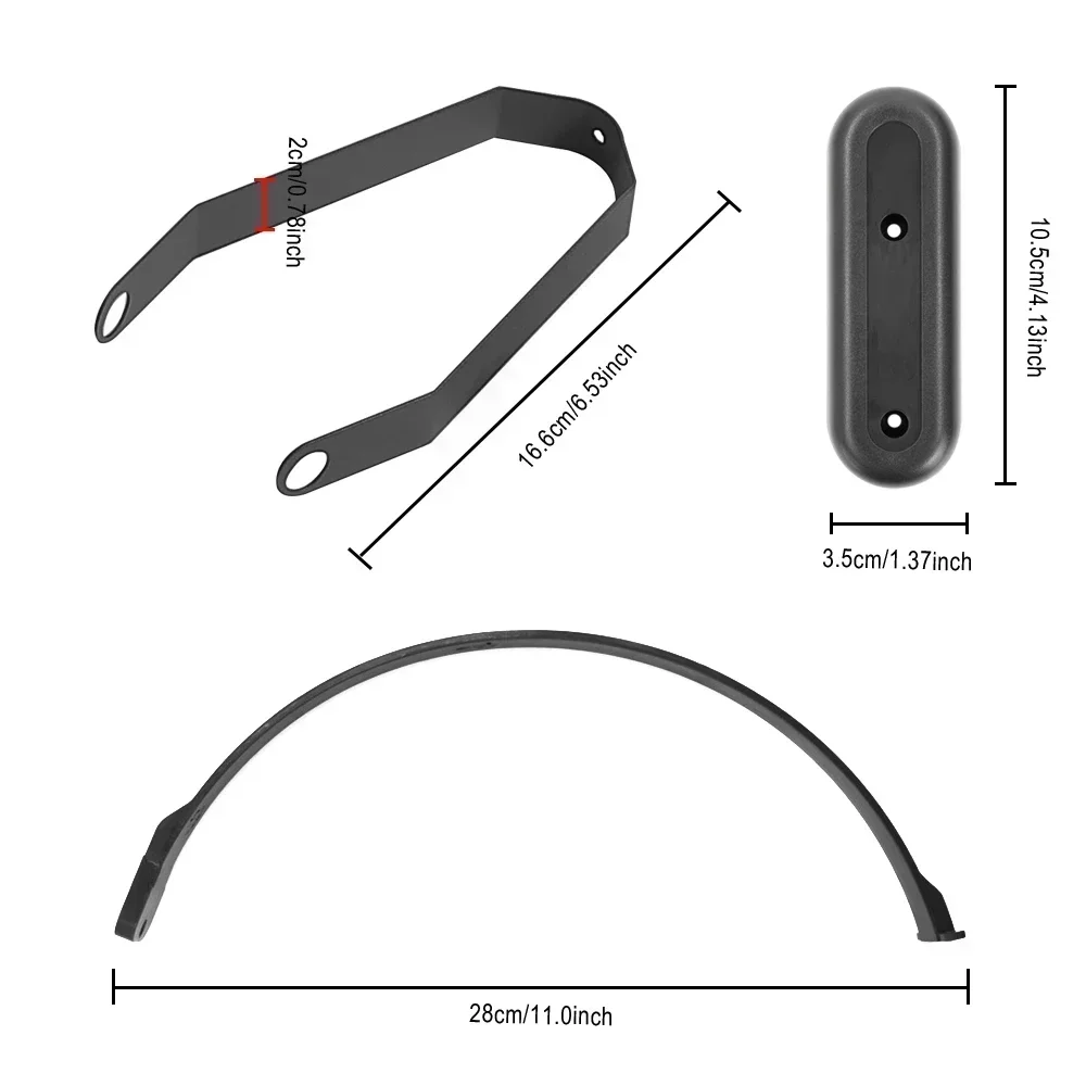 Vorne Hinten Kotflügel Zubehör Kit Für Ninebot Max G30 Elektrische Roller Carbon Fiber Fender Flügel Mit Bremslicht Teil – Detail 37