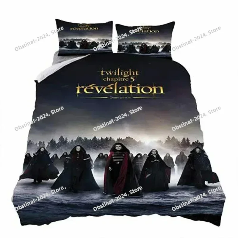 

Twilight Saga Bedding Set Printed Bed Set With Pillowcase Bed Duvet Cover Soft Single Double Queen Super King Size Home Textile