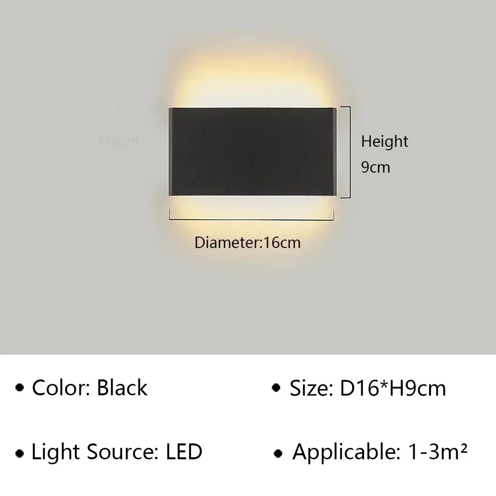 DAMIASMIL Moderne LED-Wandleuchte für Nachttisch, Wohnzimmer, Treppen, Gang, Badezimmer, Heimdekoration, Wandleuchte, Innenbeleuchtung, Glanz 6