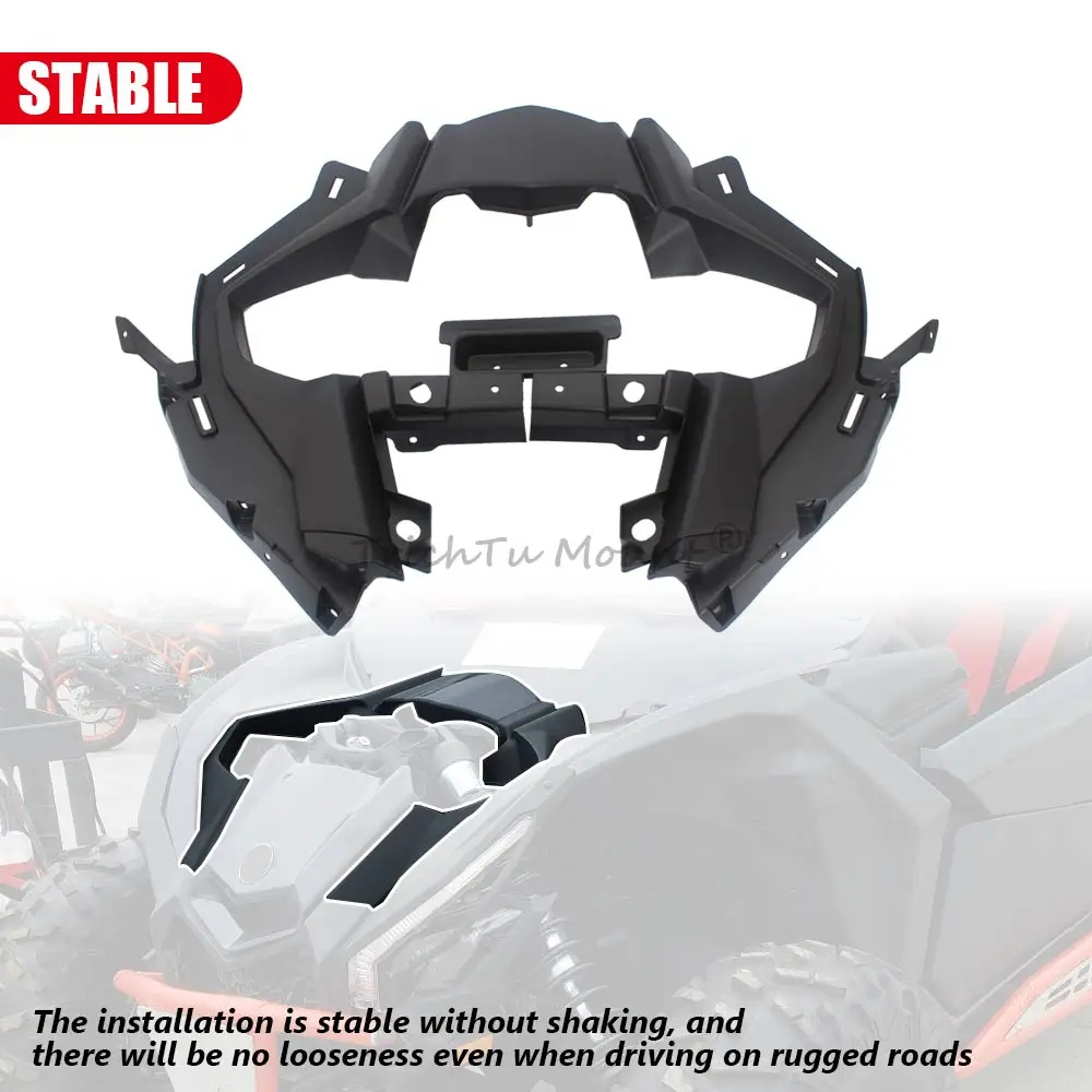 For Can-Am Maverick X3 MAX TURBO R RR STD XDS DS XRS XMR XRC 2017-2022 UTV SXS Front Center Hood Panel Cover Matte Black