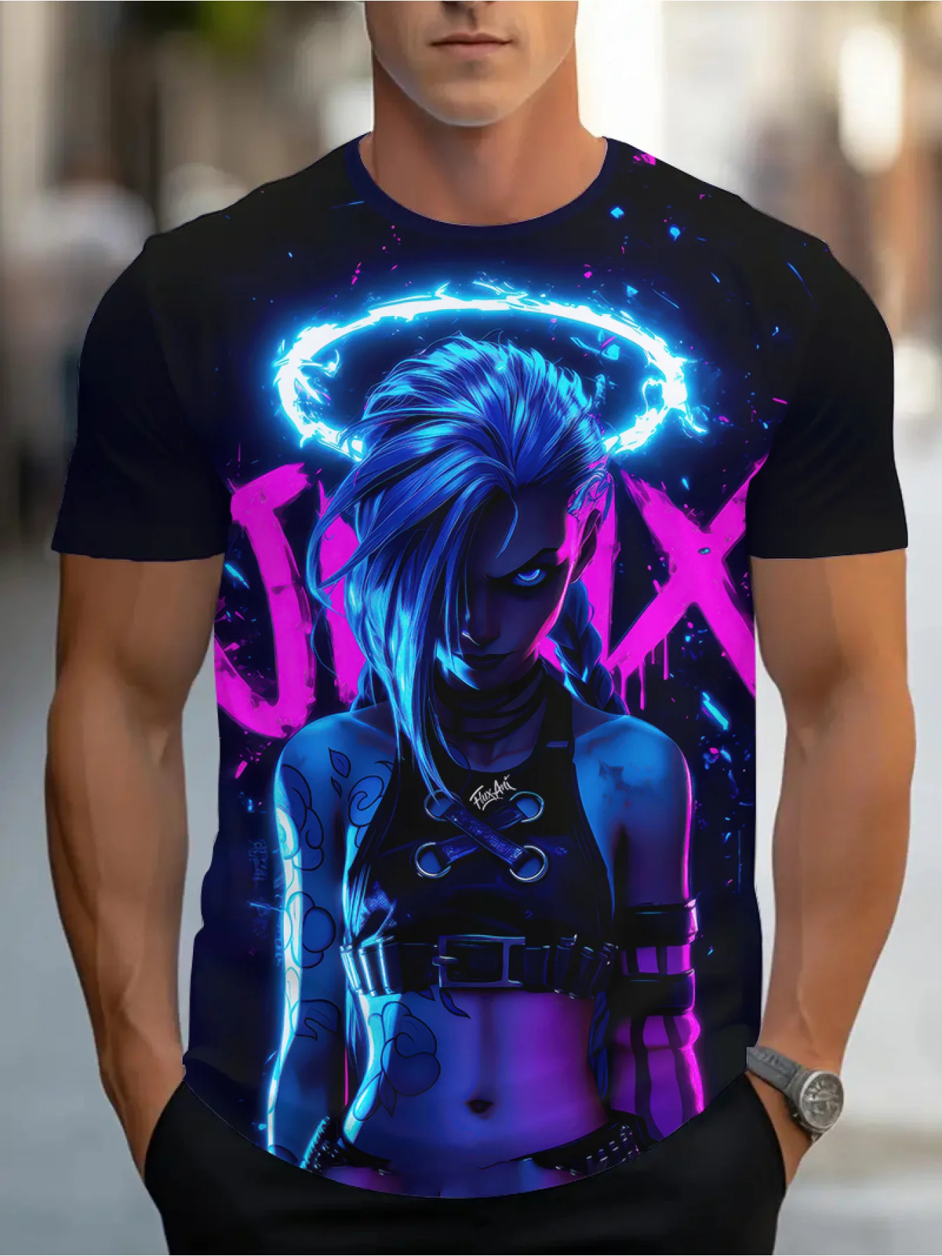 

Men's 3D Printed Graphic T-Shirt, Comfortable Polyester Short Sleeve Tee for Summer Outdoor Wear2025