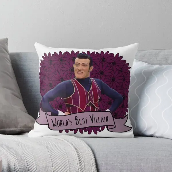 Robbie Rotten  Printing Throw Pillow Cover Bedroom Hotel Decor Office Car Fashion Square Decorative Pillows not include One Side