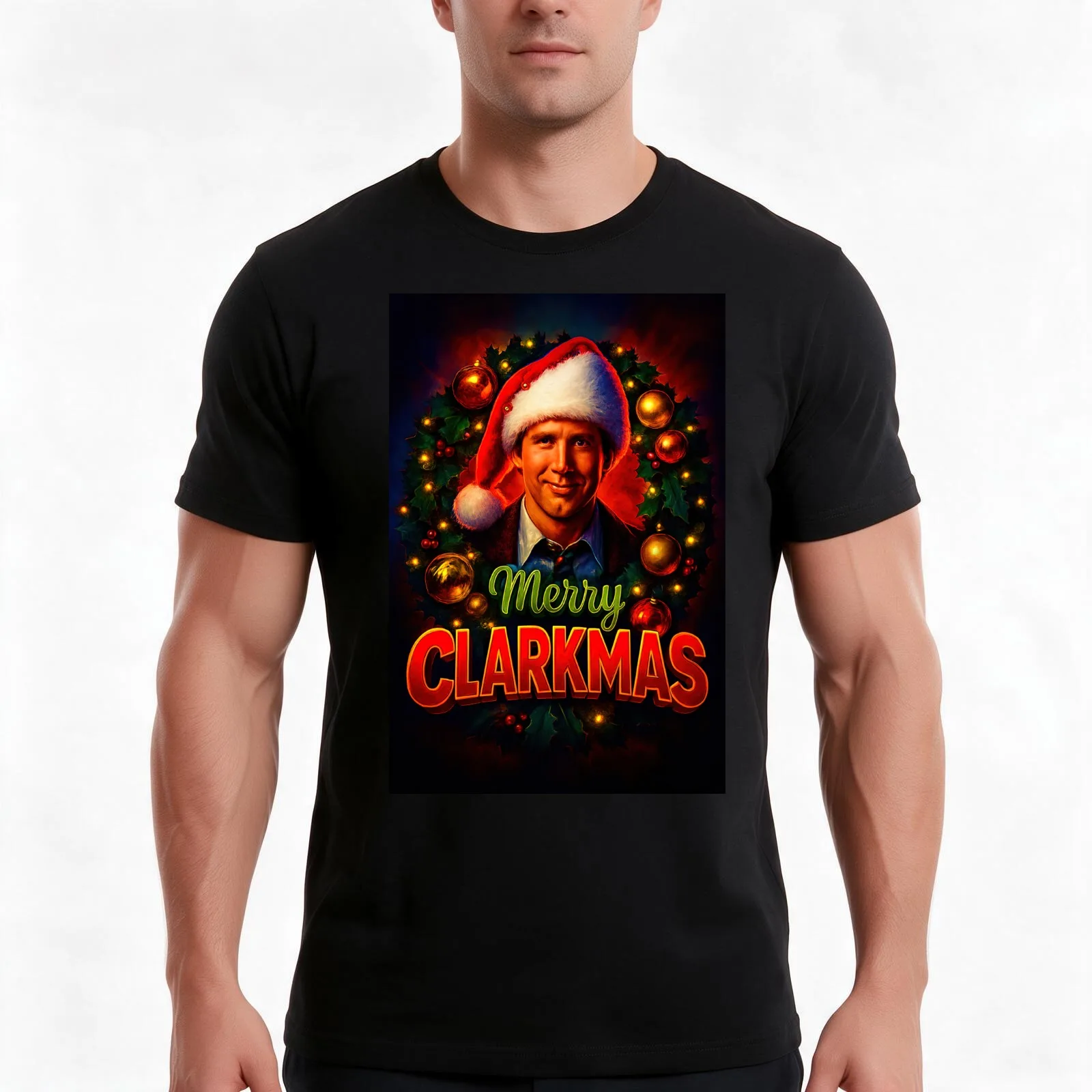 National Lampoons Christmas Vacation Clark Griswold T-Shirt Summer Casual Cotton Tee Oversized Streetwear Tops 100% Cotton