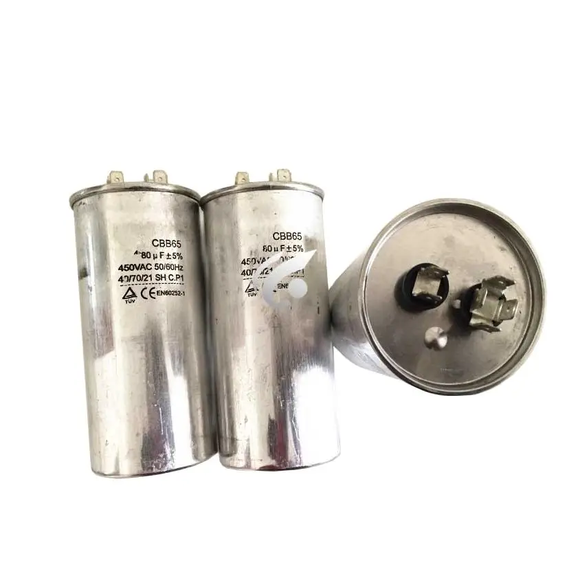 1pc new for Air conditioning capacitor CBB65A-1 CBB65 CBB65A 450VAC 20UF 30UF 35UF 50UF 650UF 80UF 70UF part