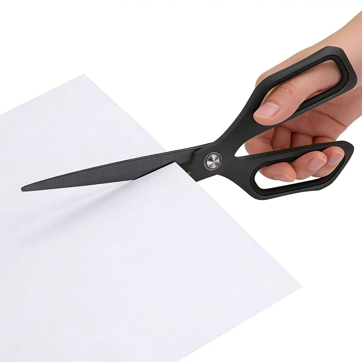 1pc Anti Stick Anti Rust Scissors Office And Home Scissors Stainless Steel Tailoring Scissors Solid And Durable Alloy