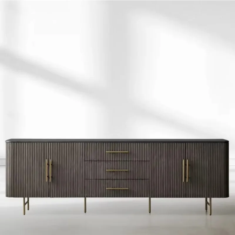 High Quality Solid Wood Finnley Sideboard with Drawers for Living Room Home Furniture Customized TV Stand