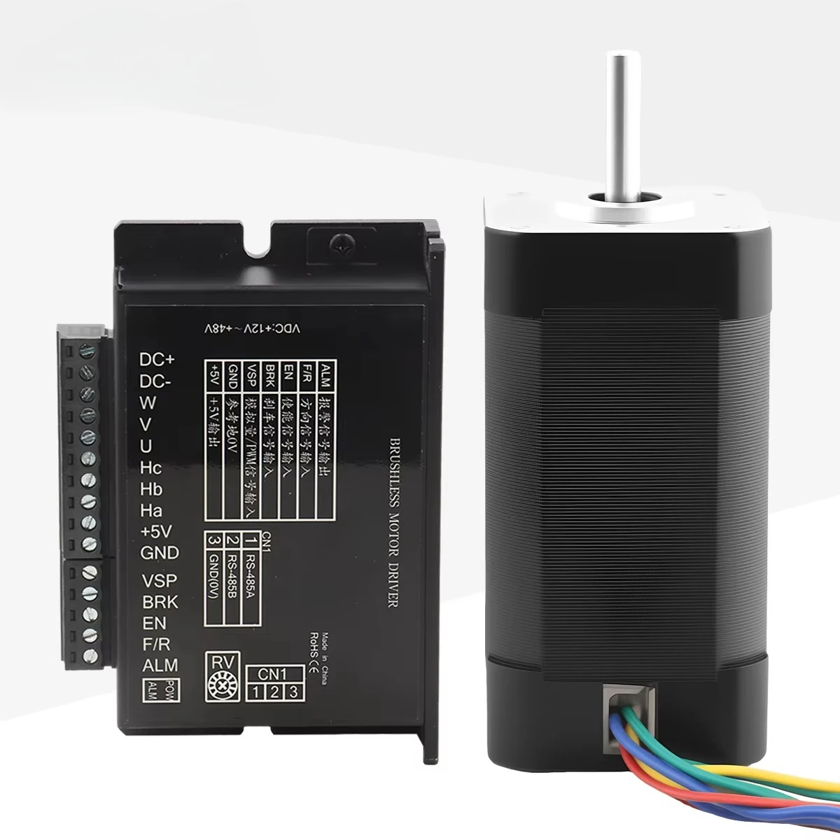 

42x42x80mm 4000RPM 3 Phase NEMA17 24V 78W BLDC DC Brushless Motor with Driver Kit
