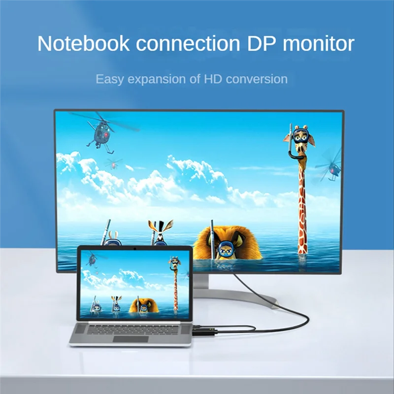 Convertidor HDMI a DisplayPort, 4K@60Hz, cable adaptador macho a hembra