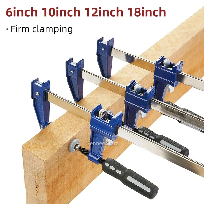 

1PCS F-Type Fixing Clamp Woodworking Positioning Clip 6/10/12/18inch Adjustable Quick Clamp Heavy Carpentry Clamp Stone Fixed