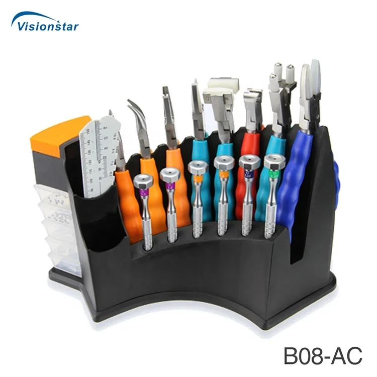 B08-AC CE Approved China Manufacturer Optical Lens Plier Set For Optometrist