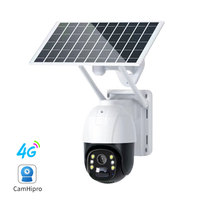P2P 1080P HD Camhi APP 4G Solar IP PTZ Camera 128G SD Card Cloud Storage Indoor Outdoor  Security Camera