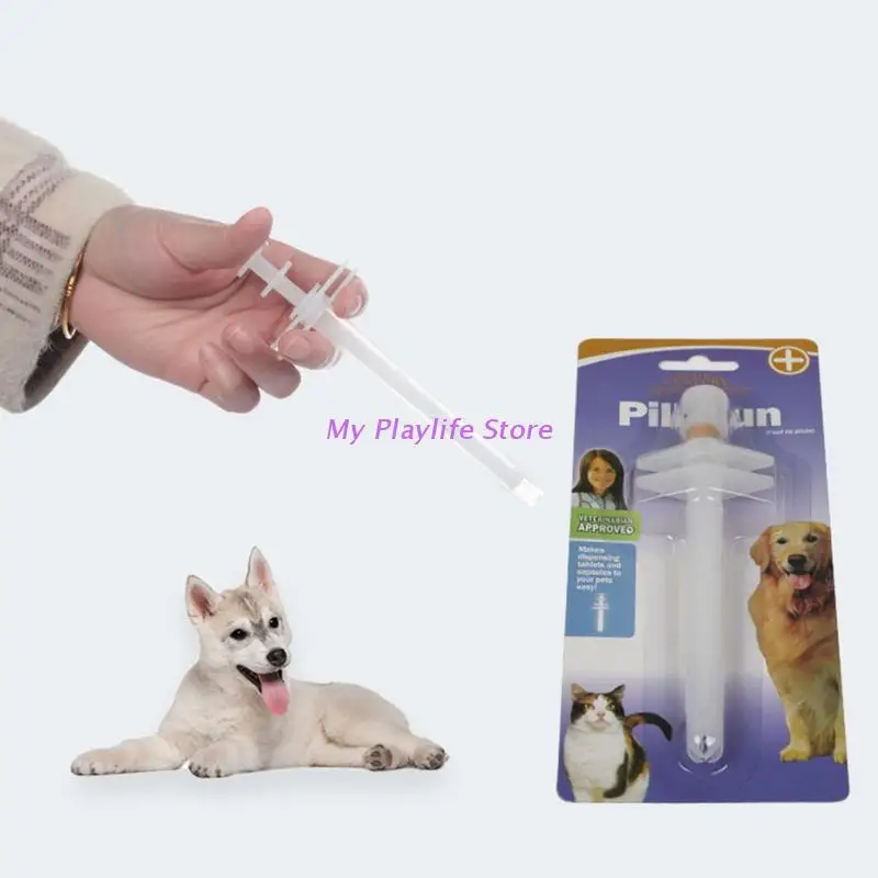 Pet Syringe Tablet Pill Gun Pills Pusher Capsules Dispenser for Pets Medicine Syringes Dog Food Feeder Feeding Tool