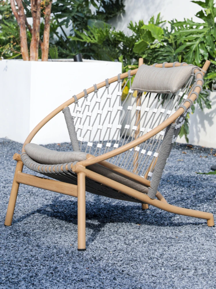 Outdoor-Sofa, Stuhl, Villa, Balkon, einzelne Freizeit, Garten, Terrasse, Rattanmöbel