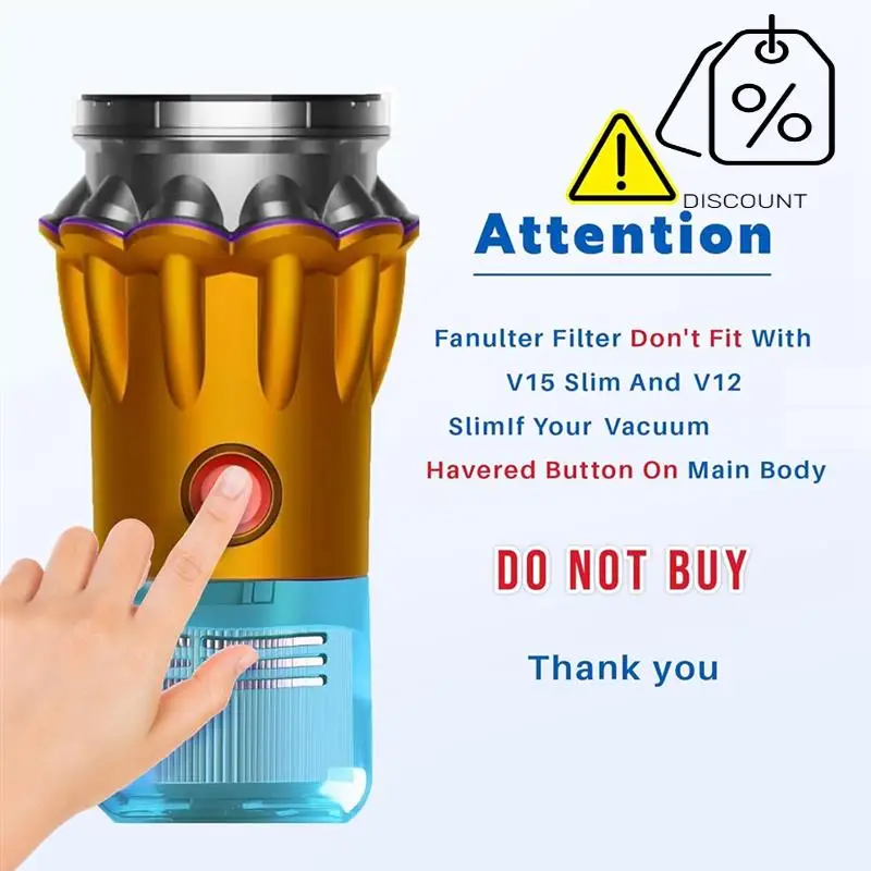 V15 Vacuum Filters Replacement For Dysonv15 V11 SV14, For Dyson-V15 V11 Torque Drive V11 Animal Part 970013-02-Y48A