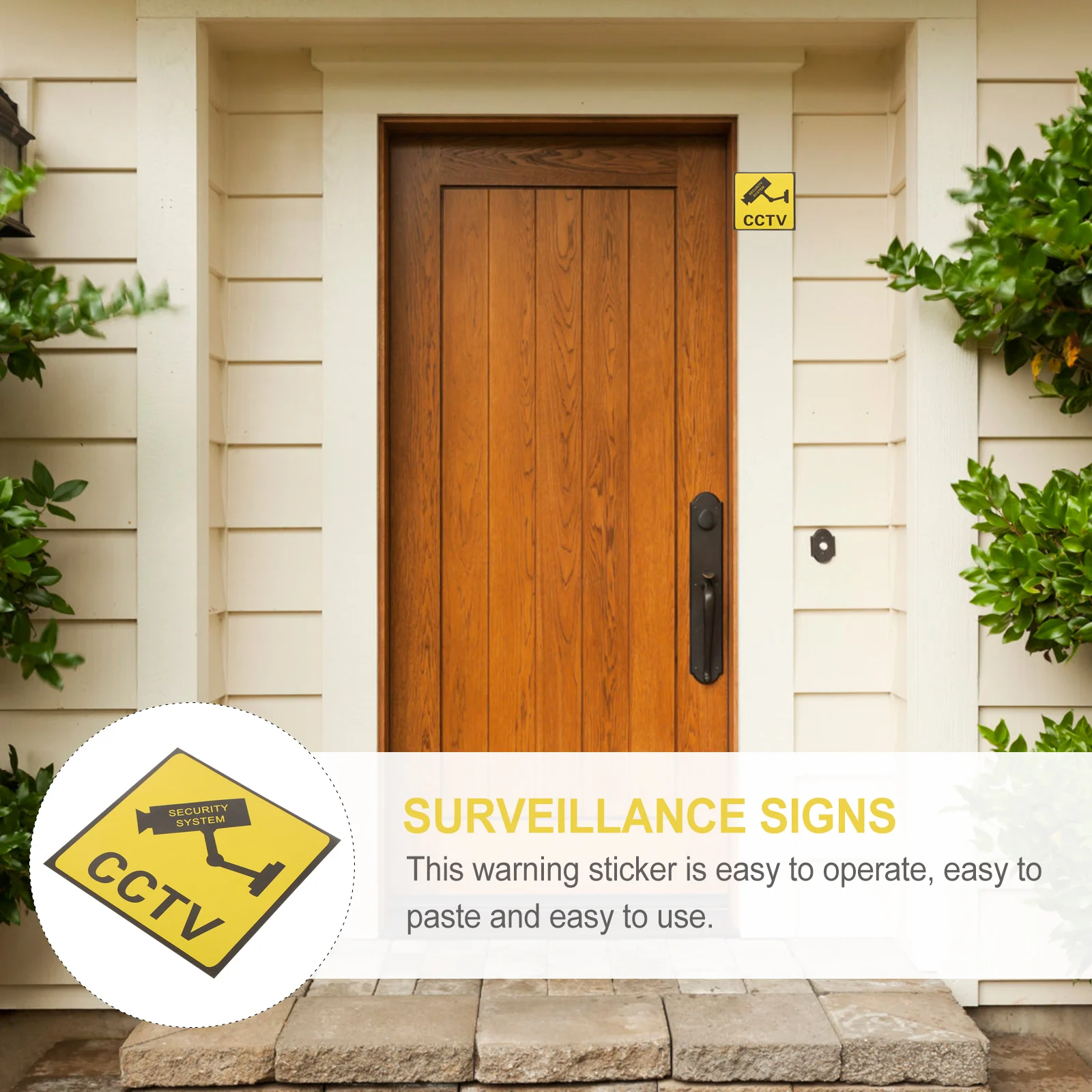 

Number Camera Stickers Video Warning Cameras Use with Cover Strips Security Safety