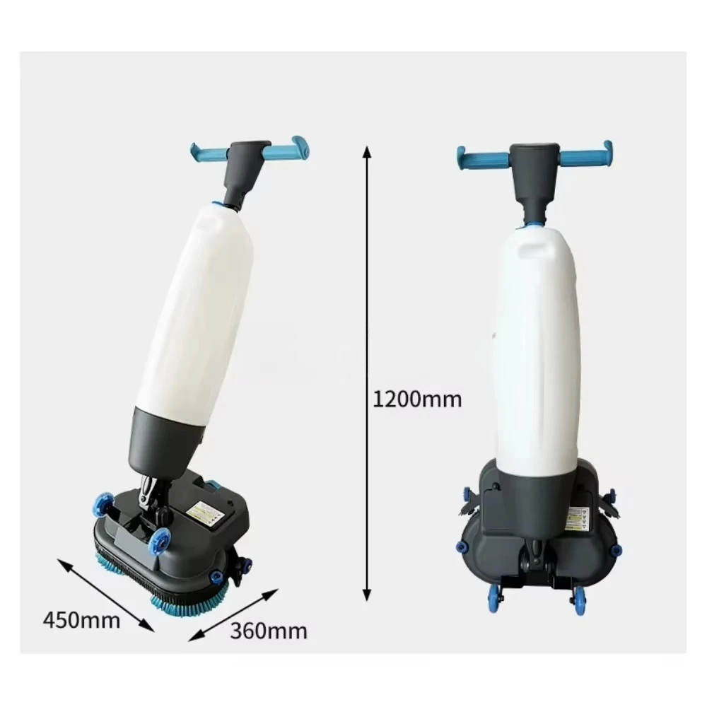 Battery Powered Walk Behind Floor Scrubber Machine for Supermarket Warehouse Workshop Hard Surface Cleaning