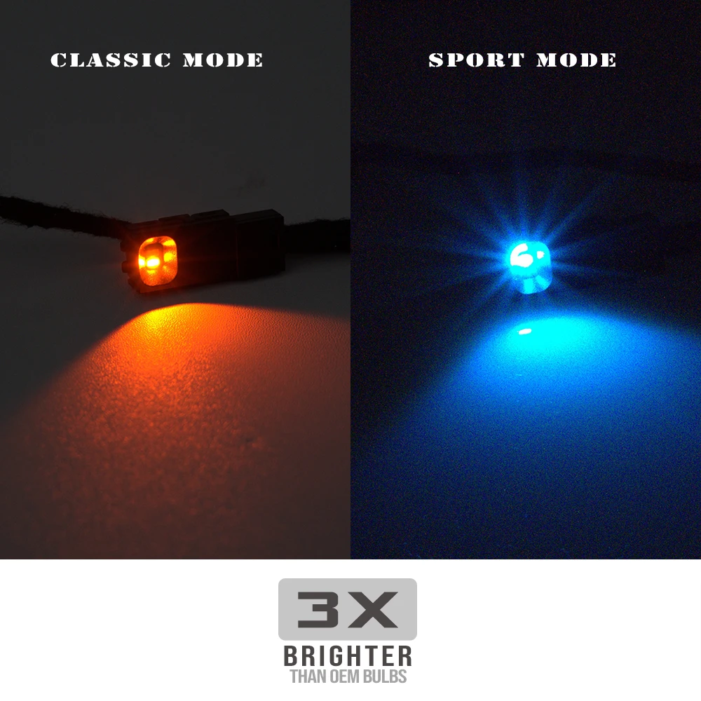 For BMW 3Series F30 F31 F34 M3 4Series F32 F33 F36 M4 LCI LED Center Console Cup Holder Light Ambient Lighting Orange/Ice Blue