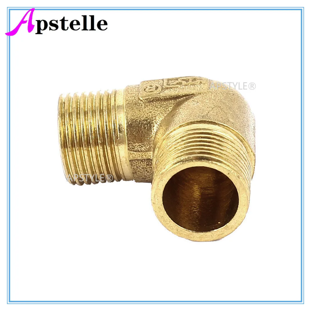 Apstelle L Type BrassTube Fittings Adapter Male Thread 1/8