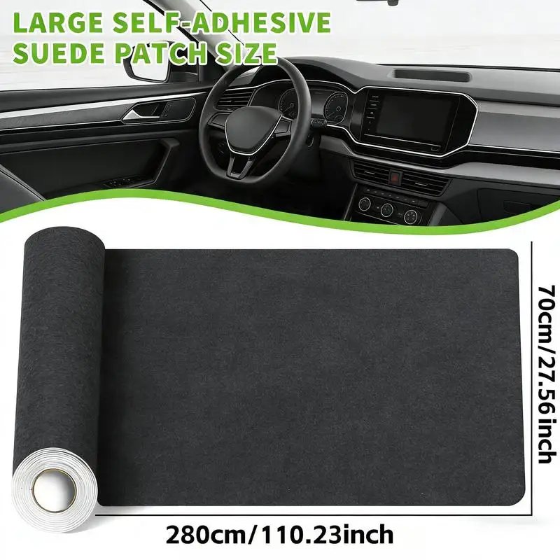 Self-Adhesive Suede Fabric Roll Extra Large Size Velvet Material Peel&Stick for Car Interior Sofa Repair Jewelry Gift Box Lining