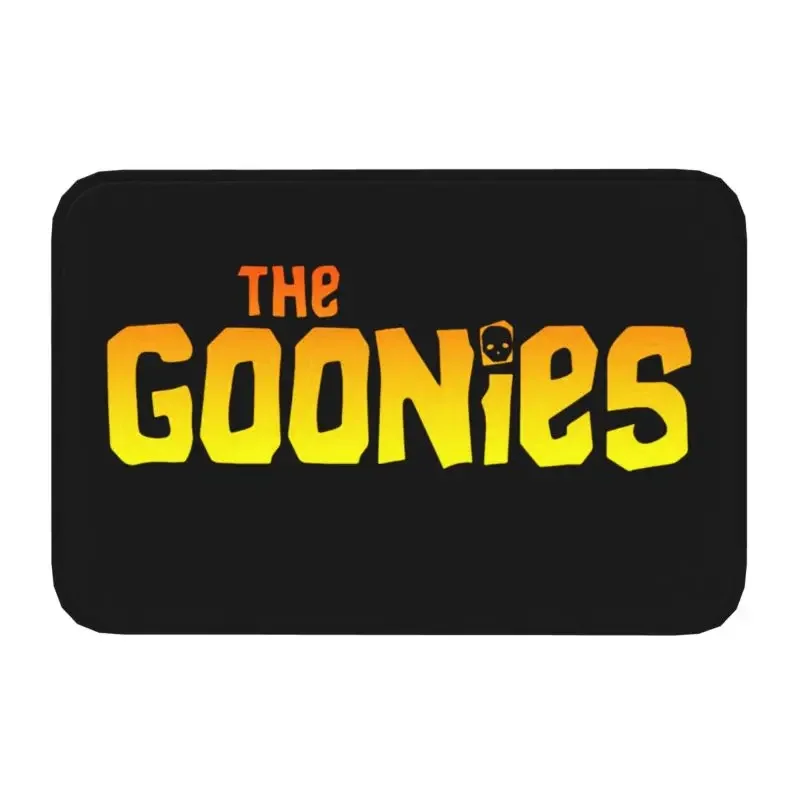 The Goonies Logo Doormat Non-Slip Entrance Kitchen Door Floor Mats Never Say Die Sloth Chunk Fratelli Skull Pirate  Carpet Rug