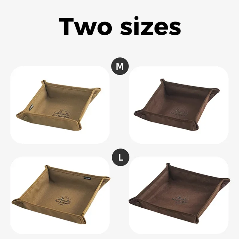 1 قطعة صينية تخزين التخييم المنزل صندوق تخزين السفر التخييم في الهواء الطلق المحمولة طاولة قابلة للطي مكدسة مربع صينية تخزين فوضى