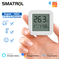 Tuya Temperature Humidity Sensor Mini LCD Digital Display Compatible with Bluetooth APP Remote Control Thermometer Hygrometer