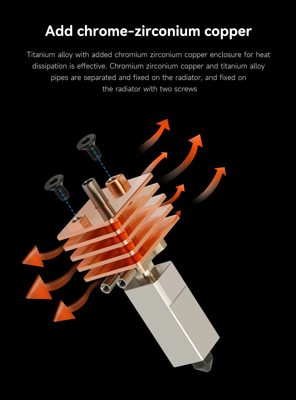 Ulepszenie Hotendu TZ3.0 do BambuLab P1S P1P X1 X1C TZ V3.0, Metalowy Hotend do Bambu, Głowica Drukująca Wysokotemperaturowa — zdjęcie produktu 5