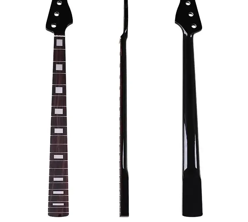 

(A)Electric Guitar Bass Neck Semi-Finished Maple Four-String Black Light plus DIY Modified Instrument Accessory 20